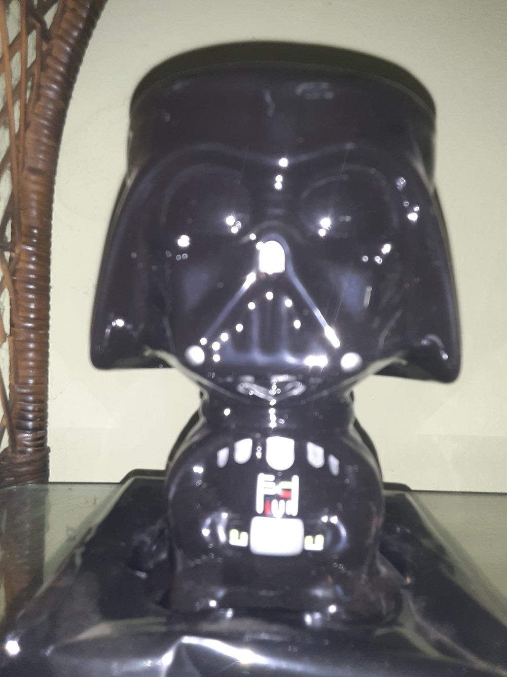 Glossy Black Star Wars Ceramic Mug - Darth Vader Style
